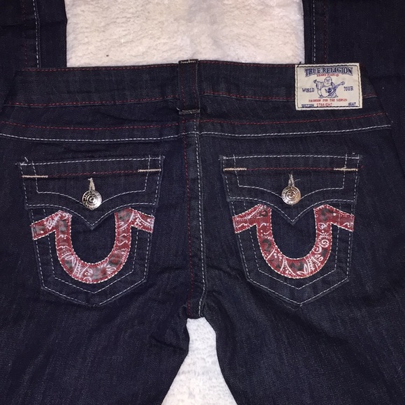 True Religion Banda Print Straight Leg Jeans - Picture 3 of 5